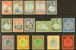 1938-52  KGVI Definitive Set, SG 110/121d, Very Fine Mint (16 Stamps) For More Images, Please Visit Http://www.sandafayr - Bermuda