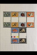 1976-77  Surcharges On Minerals Complete Set, SG 367/80, Never Hinged Mint Vertical GUTTER PAIRS, Very Fresh. (14 Pairs  - Botswana (1966-...)