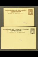 1893  Stationery Postcards ½a And 1a Each With Violet "SPECIMEN" Handstamps, Minor Faults To ½a. (2 Cards) For More Imag - British East Africa