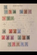 1865-1899 OLD COLLECTION  On A Two-sided Page, Mint & Used, Includes 1865 1d (x2) Unused And 6d & 1s Used, 1872-79 Perf  - British Honduras (...-1970)