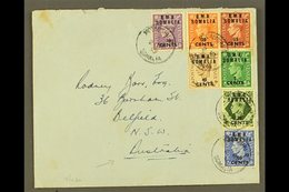 SOMALIA  1949 Plain Envelope To Australia, Franked KGVI 5c On ½d To 40c On 5d & 75c On 9d "B.M.A. SOMALIA" Ovpts, SG S10 - Italian Eastern Africa