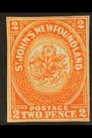 1860  2d Orange Vermilion, SG 10, Very Fine Mint, Large Part Og, With Close To Clear Margins All Round And Lovely Bright - Other & Unclassified