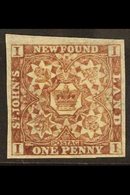 1862  1d Chocolate Brown, SG 16, Very Fine Mint Part Og (old Hinge Remainder) But Large Margins And Full Colour. For Mor - Other & Unclassified