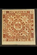 1862  5d Red Brown, SG 19a, Superb Mint Og With Huge Margins. For More Images, Please Visit Http://www.sandafayre.com/it - Other & Unclassified