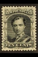 1865  10c Black, On White Paper, Prince Albert, SG 32, Very Fine Mint. Exception Copy Of This Stamp. For More Images, Pl - Autres & Non Classés