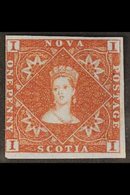 1851  1d Red Brown On Bluish Paper, SG 1, Very Fine Mint, Large Part Og. Clear To Large Margins All Round. Lovely Origin - Autres & Non Classés