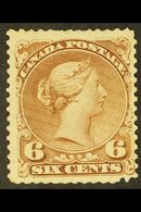 1868  6c Yellow Brown, SG 59b, Uni 27a, Very Fine Mint No Gum. Cat SG £1300. For More Images, Please Visit Http://www.sa - Autres & Non Classés