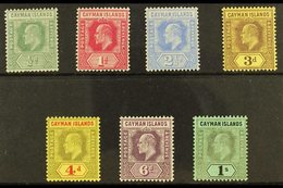 1907-08  Watermark MCA Set Complete To 1s, SG 25/31, Very Fine Mint. (7 Stamps) For More Images, Please Visit Http://www - Caimán (Islas)