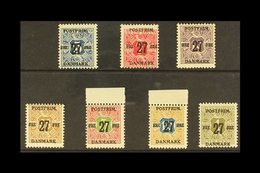 1918  "27" Ore Surcharges On Newspaper Stamps, Watermark Crown, Complete Set, SG 190/196, Very Fine Mint. (7 Stamps) For - Other & Unclassified