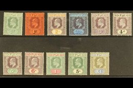 1903  Complete Set, SG 104/114, Extremely Fine Mint With The Barest Trace Of Hinge On The £1. (11 Stamps) For More Image - Fidji (...-1970)