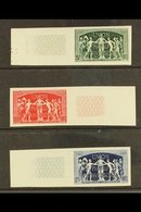 1949 UPU IMPERFS  1949 UPU Set Complete, Variety "imperf", Yv 850/852, Each Value With Engraved Sheet Margin. Stamps Nev - Otros & Sin Clasificación