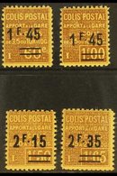 PARCEL POST  1928-29 'Apport A La Gare' Surcharges Complete Set, Yvert 88/90, Never Hinged Mint, Fresh. (4 Stamps) For M - Autres & Non Classés