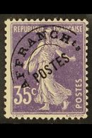 PRECANCELS (PREOBLITERES)  1922-47 35c Violet (Sower/full Background), Yvert 62, Never Hinged Mint For More Images, Plea - Other & Unclassified