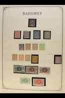 DAHOMEY  1899-1944 COMPREHENSIVE FINE MINT COLLECTION On Pages, All Different, Inc 1899 25c, 1900 Tablets Set, 1901-05 T - Other & Unclassified