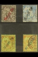 NOSSI-BE  1893 Overprinted Set (SG 40/43, Yvert 23/26), Fine Used (4 Stamps) For More Images, Please Visit Http://www.sa - Other & Unclassified