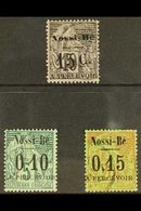 NOSSI-BE  POSTAGE DUE. 1891 15c On 10c Black (SG D27, Yvert 9) &1891 10c & 15c Surcharges (SG D33/34, Yvert 15/16). Fine - Other & Unclassified