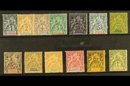 SENEGAL  1892-93 Complete Set, Yvert 8/20, Fine Mint. (13 Stamps) For More Images, Please Visit Http://www.sandafayre.co - Sonstige & Ohne Zuordnung