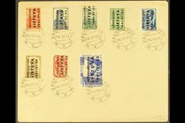 LITHUANIA / COUNTRY ISSUE  1941 (24 July) Env Bearing The 1941 5k To 80k Values Complete (Michel 2/9), Tied Kaunas Cds's - Andere & Zonder Classificatie