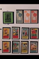 SPORT - POSTER STAMPS AND CINDERELLAS  Early 1900's To 1972 Collection In Hingeless Mounts On Album Pages. Wide Variety  - Other & Unclassified