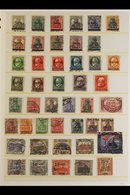 1920-1934 FINE USED COLLECTION  On Stock Pages, ALL DIFFERENT, Includes 1920 "Sarre" Opts On Germany Most Vals To 75pf I - Other & Unclassified