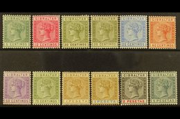 1889-96  Spanish Currency Complete Set, SG 22/33, Fine Mint. (12 Stamps) For More Images, Please Visit Http://www.sandaf - Gibraltar