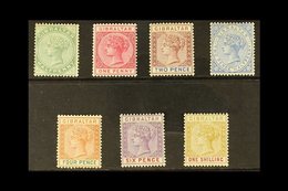 1898  Complete Reissue Set, SG 39/45, Mainly Fine Mint. (7 Stamps) For More Images, Please Visit Http://www.sandafayre.c - Gibraltar