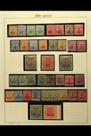 JIND  1885-1937 Mint And Used Collection On Album Pages, Includes 1886-99 Range To 12a Mint, 1903-09 Range To 4a Used, 1 - Other & Unclassified