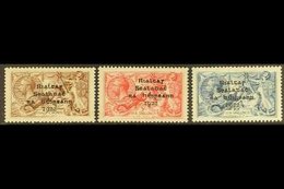 1922  2s.6d To 10s. Seahorses Set, Dollard Printing, SG 17/21, Very Fine Mint. (3 Stamps) For More Images, Please Visit  - Andere & Zonder Classificatie