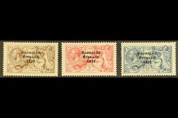 1927-28  Seahorses Set With Wide Date, SG 86/88, Fine Mint. (3 Stamps) For More Images, Please Visit Http://www.sandafay - Otros & Sin Clasificación