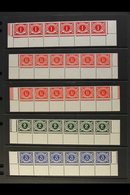 POSTAGE DUES  1940-70 Fine Mint Collection Of STRIPS OF SIX From Base Of Sheet With Margins On Three Sides, Incl. 1d Wit - Other & Unclassified