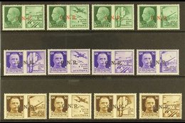 1944  War Propaganda With Brescia "G.N.R." Overprints Complete Set (SG 21/32, Sassone 13/24 I), Very Fine Mint, Fresh. ( - Sin Clasificación