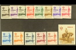 SOMALIA  1935 King Of Italy's Visit Complete Set (Sassone 199/211, SG 209/22), Never Hinged Mint, 25L With Small Natural - Other & Unclassified