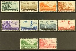 SOMALIA  1936 Air Complete Set (Sassone 17/26, SG 223/32), Never Hinged Mint, Very Fresh. (10 Stamps) For More Images, P - Other & Unclassified