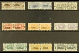 SOMALIA  PARCEL POST 1917-19 Overprints Complete Set (Sassone 1/9, SG P23/31), Fine Mint Horizontal Pairs, The Key 20c & - Otros & Sin Clasificación