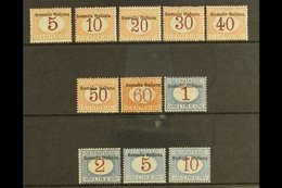 SOMALIA  POSTAGE DUES - 1909 Complete Set To 10Lire, Sass S64, Superb NHM. The 10Lire Is Exceptionally Well Centered! Ca - Other & Unclassified