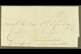 1860  (16 Feb) Stampless EL From From The Officers Agents In London To Lieut. The Hon. Earnest G. L. Cochrane On Board H - Jamaica (...-1961)