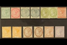 1883-97  QV Defins, Wmk Crown CA, Most Values To 5s, Incl. 1d Rose, 2d Grey & 2d Slate, 6d Deep Yellow, 1s Brown & 1s Ch - Jamaïque (...-1961)