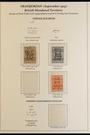 1923 - 1947 FINE MINT COLLECTION  Attractive Collection On Printed Pages With 1923 Postage Due Vals To 2p Orange, 1924 ½ - Jordanië