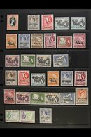 1953-74 FINE MINT COLLECTION  Presented On Stock Pages. Includes 1954-59 Set To 10s, 1959 Official Opt'd Set Complete, 1 - Vide