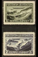 1931  Air Zeppelin Complete Set (SG 116/17, Michel 114/15), Very Fine Mint, Fresh. (2 Stamps) For More Images, Please Vi - Autres & Non Classés