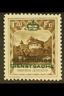 OFFICIAL  1932 1fr20 Sepia With Green Overprint, Perf 10½, Michel 8A, Never Hinged Mint. For More Images, Please Visit H - Andere & Zonder Classificatie