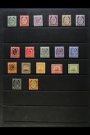 1903-1914 KEVII FINE MINT  All Different Selection. With 1903-04 (Crown CA) Set Less 2½d; 1904-14 (Mult Crown CA) Most V - Malta (...-1964)