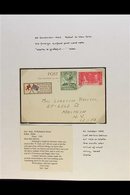 1942 LABELS ON COVERS.  Censored Cover To England Bearing 2½d Stamp And ½d 'Help The Malta Relief Fund' Label And Postca - Malte (...-1964)