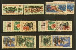 1962 OVERPRINTS WITH ALL TYPES.  All Different Never Hinged Mint Group On A Stock Card, Inc 1962 Olympics, Refugees, Mal - Sonstige & Ohne Zuordnung