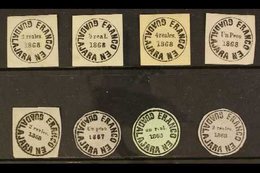 GUADALAJARA  1867-1868 Group Of Local Stamps, Mint Or Unused, Fresh. (8 Stamps) For More Images, Please Visit Http://www - Mexique