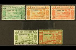 ENGLISH INSCRIPTIONS  POSTAGE DUES 1938 Set Overprinted Small "Postage Due", SG D6/11, Very Fine Mint. (5 Stamps) For Mo - Autres & Non Classés