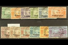 FRENCH 1941  France Libre complete Set, SG F65/76, Each On A Neat Piece Tied By Crisp Upright SCE INTERINSULAIRE DES NUE - Andere & Zonder Classificatie