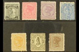 1895-1900  Sideface Perf. 11 ½d To 3d, 5d And 6d, SG 236/240, 242/243, Mainly Fine Mint. (7) For More Images, Please Vis - Other & Unclassified