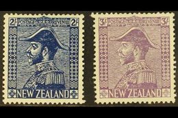 1923  2s Deep Blue And 3s Mauve, Geo V As Admiral, SG 466/7, Very Fine Mint. (2 Stamps) For More Images, Please Visit Ht - Other & Unclassified