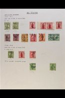 OFFICIALS  1907-1927 USED COLLECTION On Leaves, Inc 1907-11 Set To 2s Inc 1d Carmine Pair From Booklet, 1908-09 Set To 6 - Andere & Zonder Classificatie